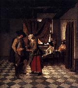 Pieter de Hooch Paying the Hostess china oil painting artist